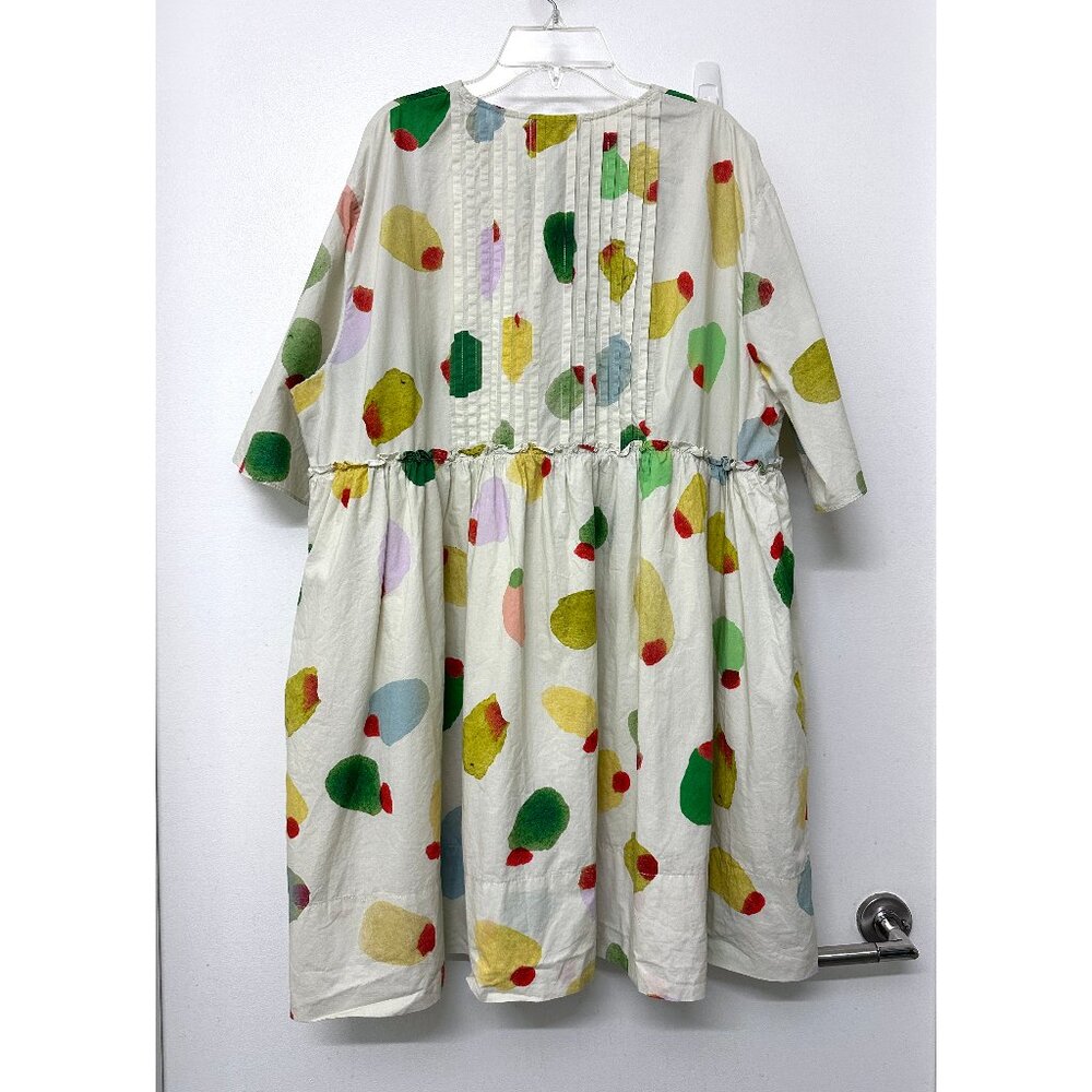 Rachel Antonoff Filthy Martini Olive Print Howard Babydoll Mini Dress L - Picture 9 of 15